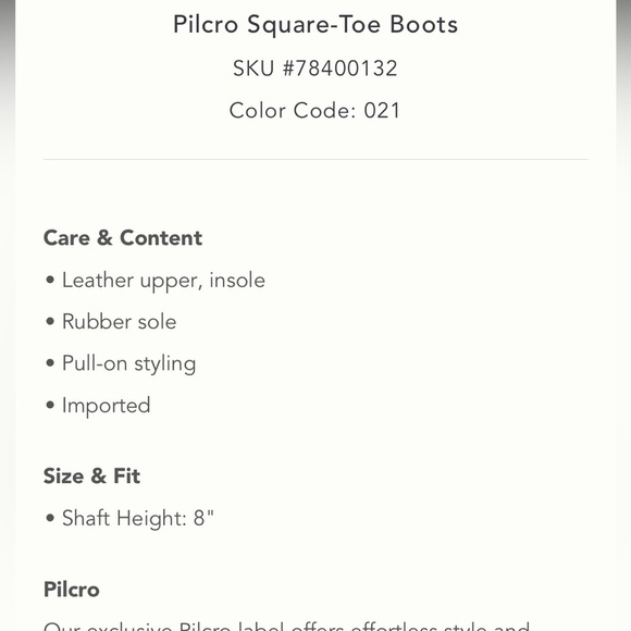 NWT Anthropologie x Pilcro Leather Chocolate Brown mid calf Boots Size 7 - Picture 10 of 11